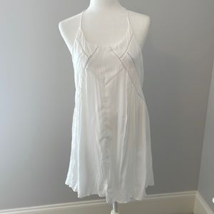 White razor back dress